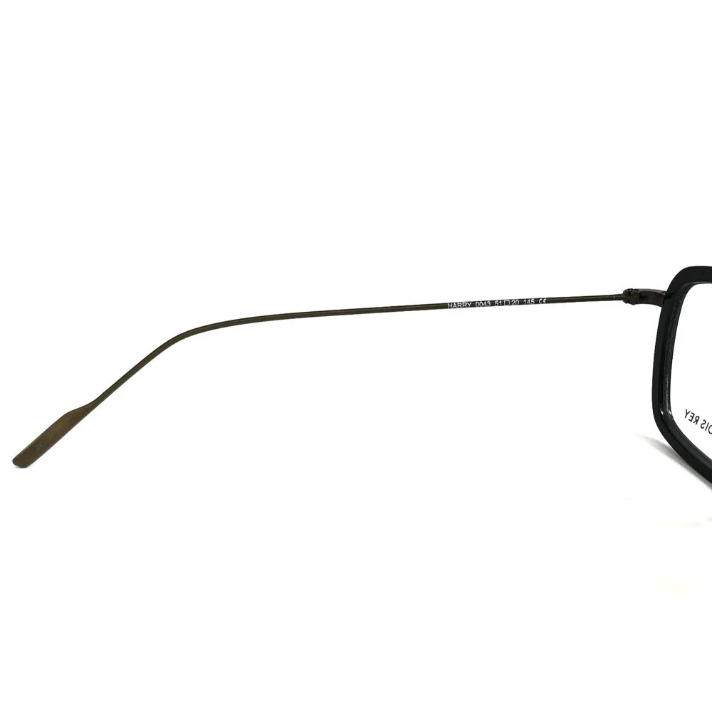 J.F. Rey Eyeglasses Frames HARRY 0043 Shiny Black Khaki Brown Full Rim 51-20-145